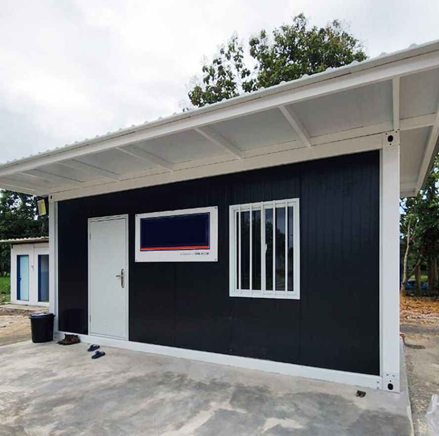 an office unit made using cabin container